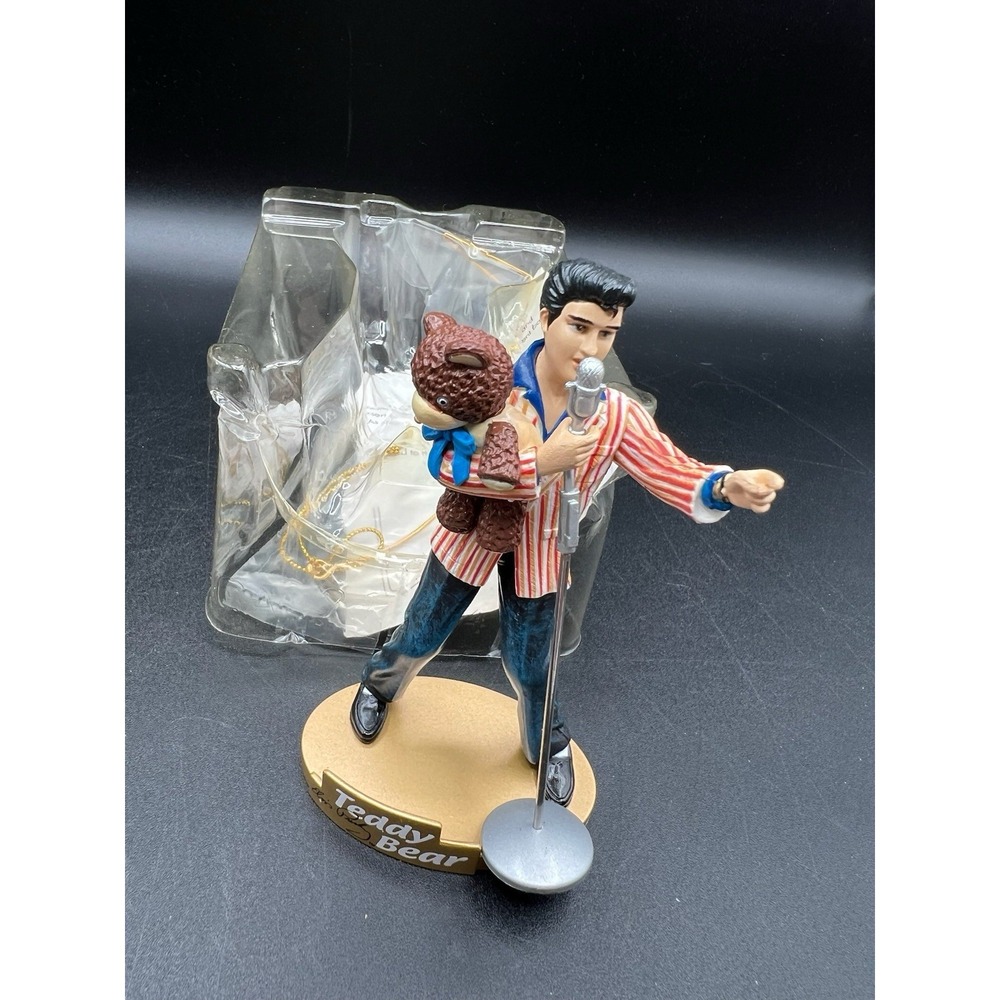2002 Trevco Elvis Presley Teddy Bear Ornament Holidays Christmas